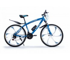Велосипед Green Bike Blue на литых дисках с 6 лучами